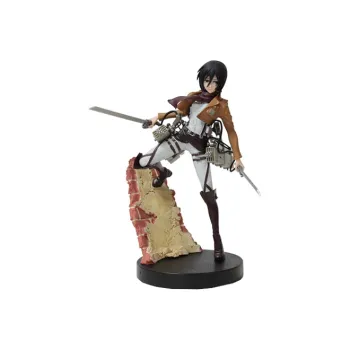 FURYU Attack On Titan Mikasa Ackerman With Base 19cm Bonus Gifts