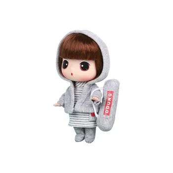 Ddung Winter Camellia Sports Mix-Up Dress-Up Doll Girl Sports Outfit Cute Baby Dolls 18cm Ball Jointed Dolls