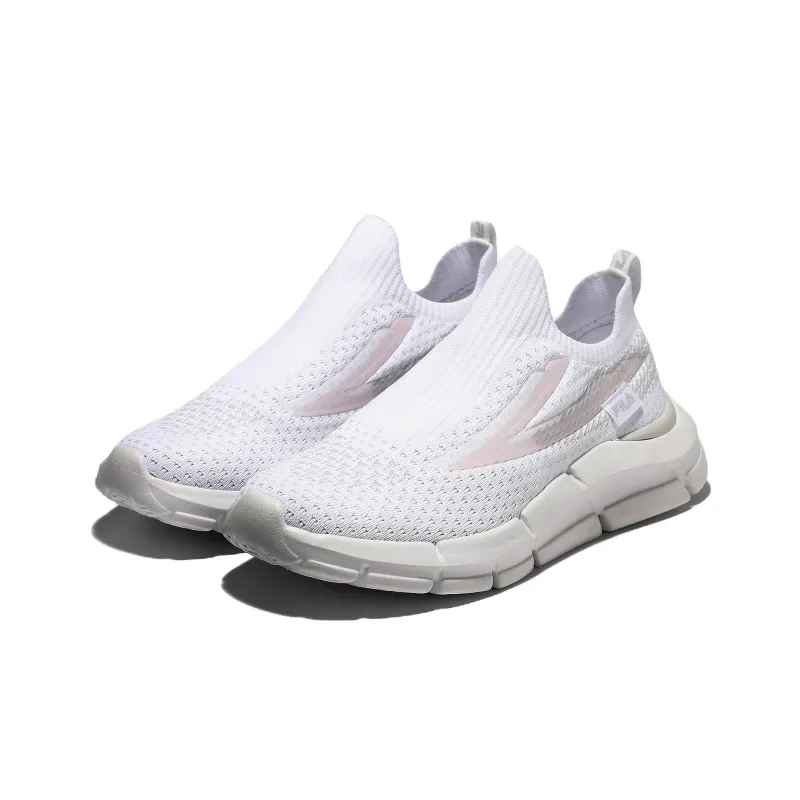 FILA RGB Peer 2.0 Low Top Running Shoes Men's White Pink Korean Style-2