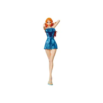 BANPRESTO Nami Glass Factory Sparkling Charm One Piece Blue Metallic Ver Special Ver Bonus Gifts