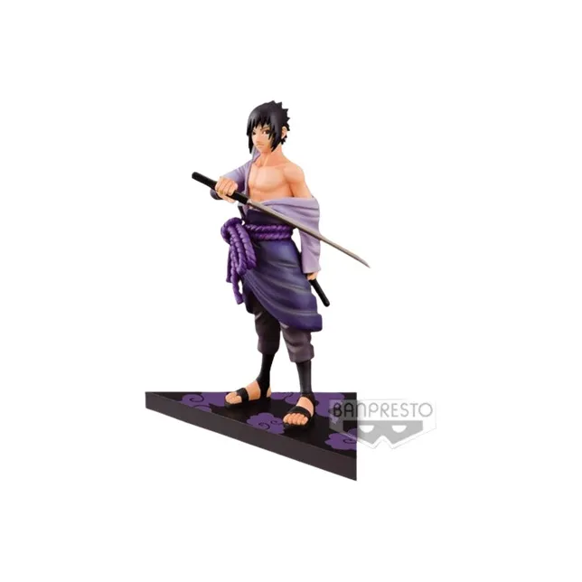 BANPRESTO Sasuke Uchiha Glasses Factory DXF Naruto Shippuden Uchiha Sasuke Bonus Gifts 16cm-2