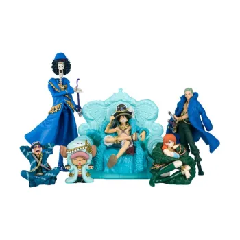 BANDAI One Piece Character TAMASHII BOX One Piece 9 Person Set Of Straw Hat Crew Vol2 Scale Figures