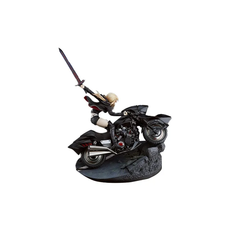 GSC FGO Artoria Pendragon Fate/FGO Black Saber Altria Motorcycle 27cm Scale Figures-1