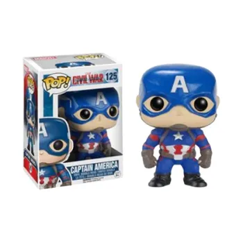 Funko Pop! Marvel Captain America Civil War Captain America With Shield GameStop Exclusive Bobble-Head #137