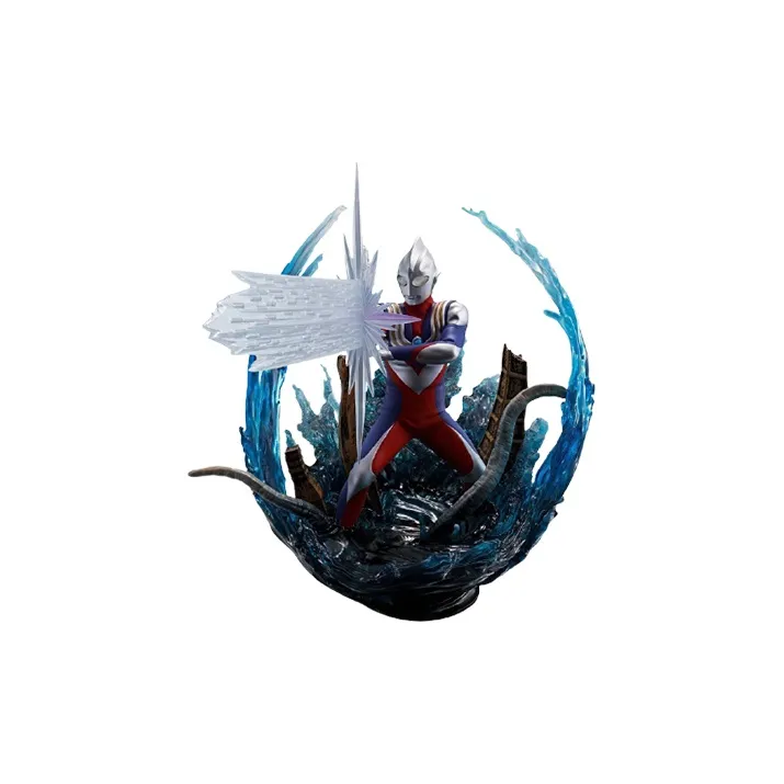 BANDAI ZERO Ultraman Tiga Figuarts Ultra Battle Composite Form Scale Figures 20cm-0