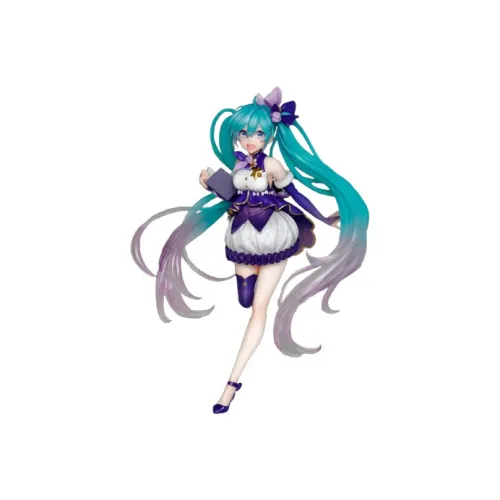 TAITO Hatsune Miku Vocaloid 3rd Season Winter Ver. 18cm Bonus Gifts Purple/Green