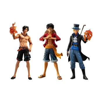 BANPRESTO Sabo One Piece Ichiban Kuji Bonds Of Brothers Luffy Ace The Fire Fist Scale Figures