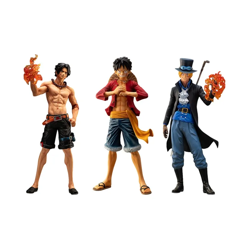 BANPRESTO Sabo One Piece Ichiban Kuji Bonds Of Brothers Luffy Ace The Fire Fist Scale Figures-0