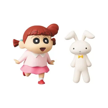 Medicom Toy Crayon Shin Chan Collection 4 Nini UDF Code 675 & Bunny Doll Scale Figures 6cm