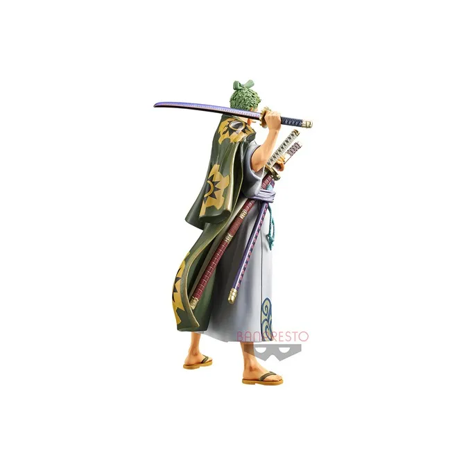 BANPRESTO Roronoa Zoro One Piece DXF Wano Country Scale Figures 17cm-2