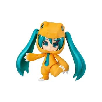GSC Hatsune Miku Digimon Agumon Miku Nendoroid Includes Base 10cm Chibi Figures