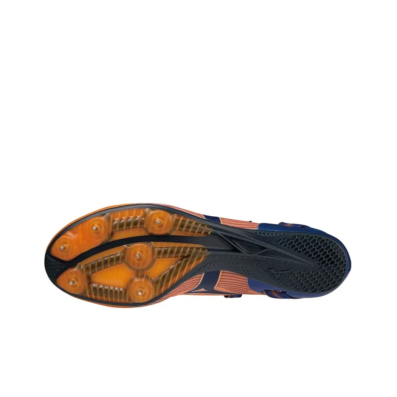 Mizuno Blast Running Shoes Unisex Low Top Orange/Blue-4
