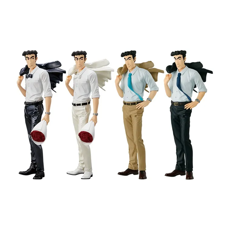 BANPRESTO Hiroshi Nohara Glasses Factory Crayon Shin Chan Character Designer Photographer Bonus Gift 20cm Scale Figures-3