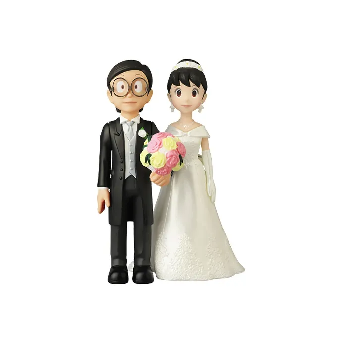 Medicom Toy Doraemon Characters Doraemon Accompanies Me, Nobita And Shizuka's Wedding, Figure 9.8cm Scale Figures-0