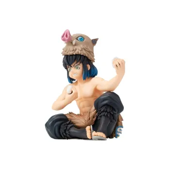 SEGA Demon Slayer Kimetsu No Yaiba Inosuke Hashibira Premium Perching Action Figure Beige