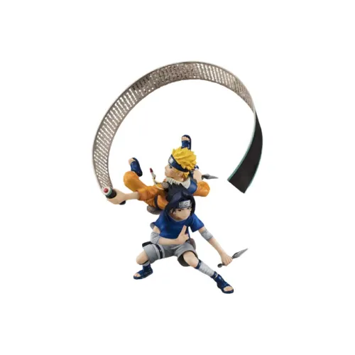MegaHouse Naruto Uzumaki G.e.m. Naruto The Path Of The Wind Sasuke Uchiha & Scale Figures 15cm