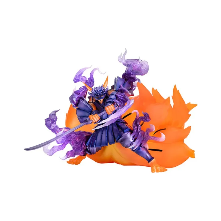 MegaHouse Naruto Characters GEM Naruto, Kyūbi, Tōten, And Susanoo Scale Figures-1