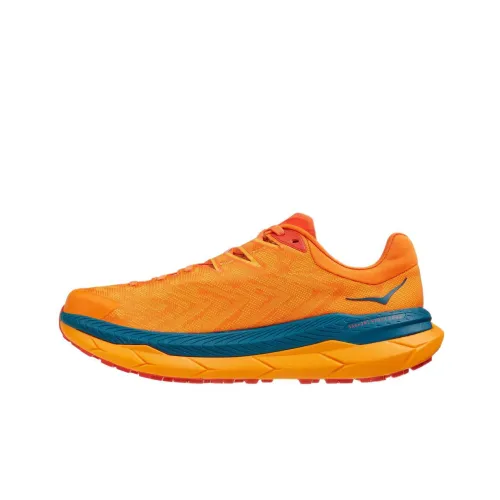 HOKA ONE ONE Tecton X Persimmon Orange Blue