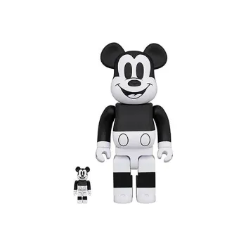 BE@RBRICK Mickey Mouse 2020 B&W Ver.