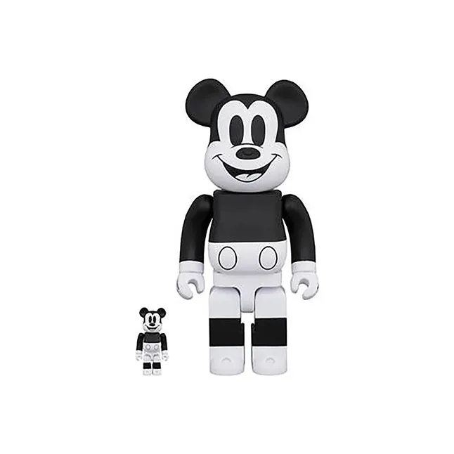 Bearbrick Mickey Mouse 2020 B&W Ver.-0