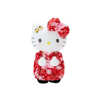 Sanrio Hello Kitty Sanrio, Japanese Style Collection, Hello Kitty Dolls Plush Doll 22cm Height