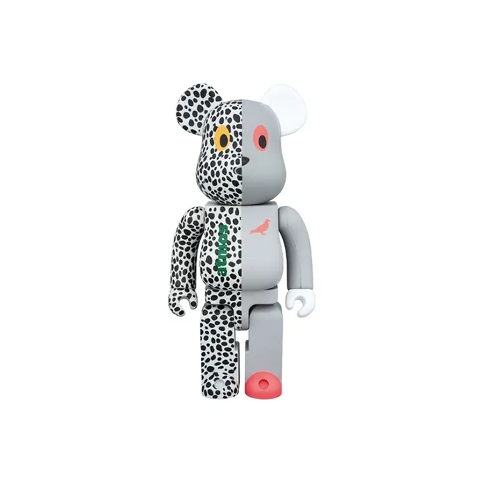 BE@RBRICK X Atmos X Staple Grey-2