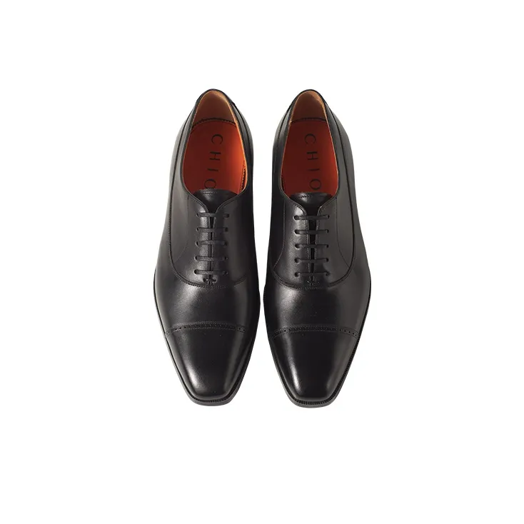 Chioryn Dress Shoes Men Low Top Black-3