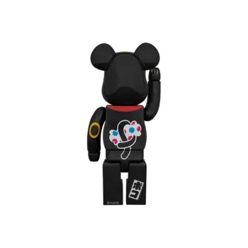 BE@RBRICK Maneki Neko Poko chan Black