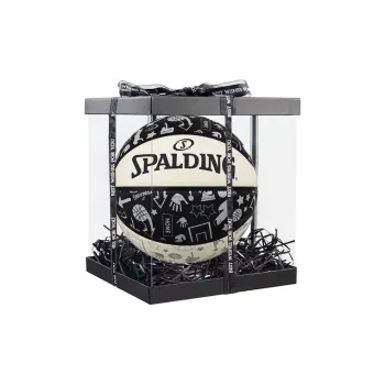 SPALDING Graffiti Rubber Basketball Black White Size 7 Training Unisex