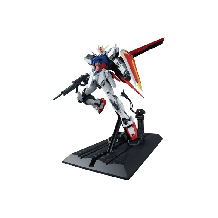 BANDAI MG 1 100 Mobile Suit Gundam SEED Strike Gundam, Air Combat Backpack Model Kits 18cm-1