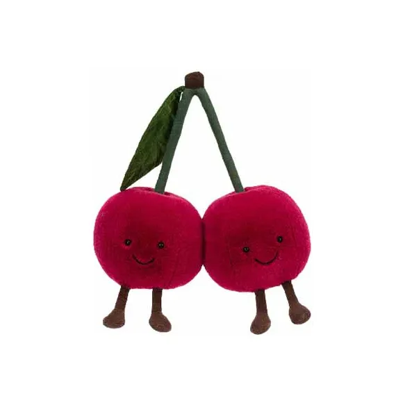 JELLYCAT Fun Plant Collection Fruit Cherry Dolls Plush Doll 22cm Height-4