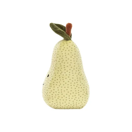JELLYCAT Fun Food Collection Fruit, The Amazing Pear Dolls Plush Doll 11cm Height-1