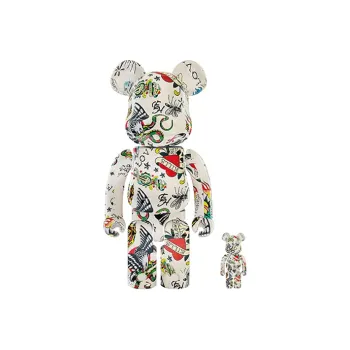 BE@RBRICK Ed Hardy White