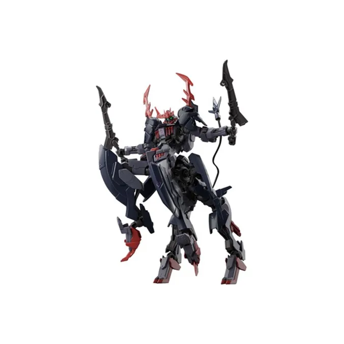 BANDAI Hg 1/144 Scale Gundam Barbataurus Model Kit Black-1