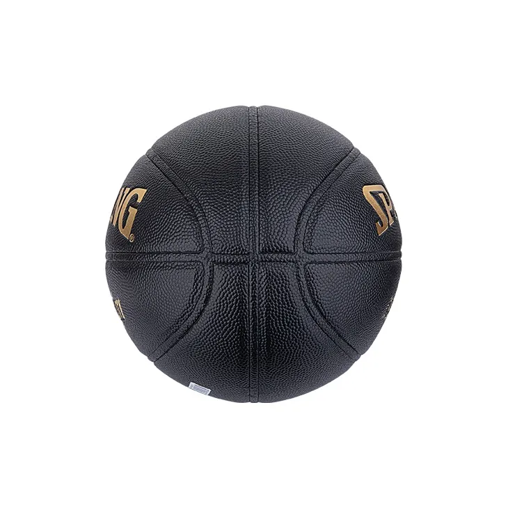 SPALDING NEVERFLAT Series PU Basketball Black Gold Size 7 Training Unisex-2