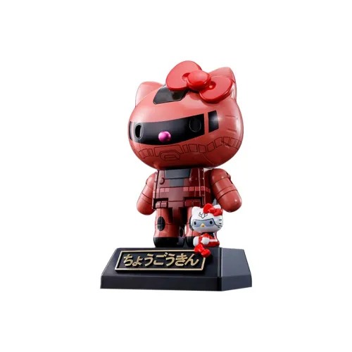 BANDAI Zaku Super Alloy, Gundam II ★ Hello Kitty Assembled Models