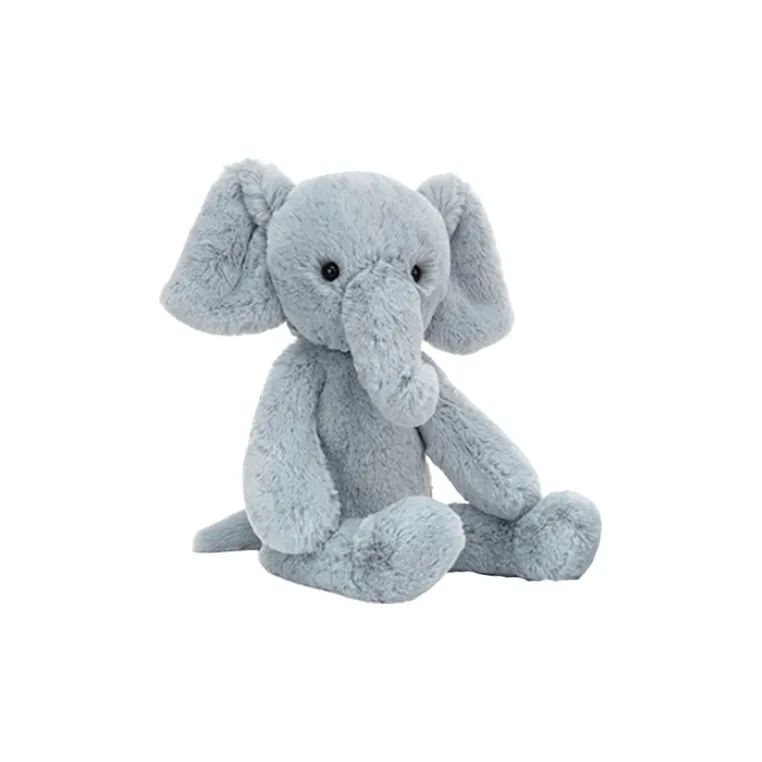 JELLYCAT Jungle Animal Collection Booby Dumbo Gray Dolls Plush Doll 34cm High-1