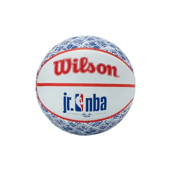 Wilson NBA Rubber Basketball White Blue Red Size 5 Ball Training Kids'