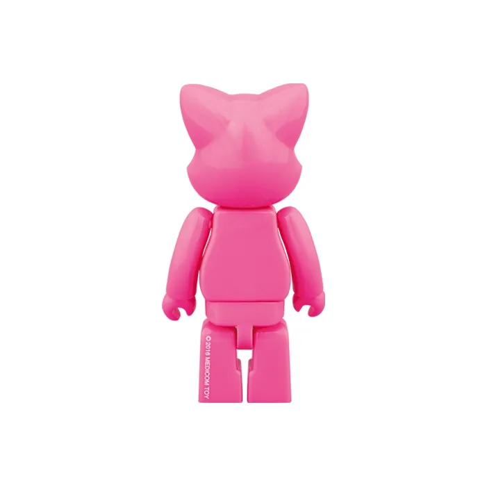BE@RBRICK NY@BRICK Fluorescent Pink Hang Tag Box 100%-1