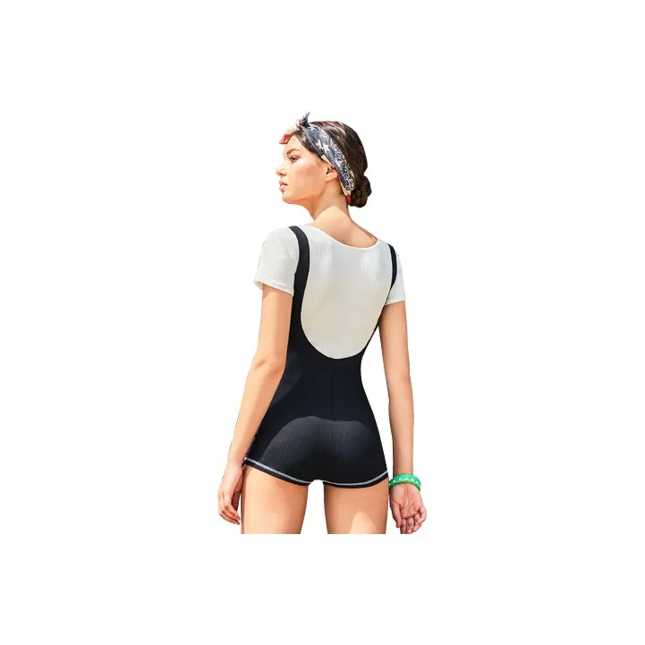 BALNEAIRE Little Black Dress One-Piece Swimsuits Women's Black-2