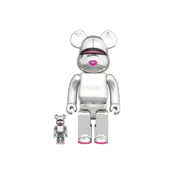Bearbrick SORAYAMA x 2G SILVER Ver. 1000%
