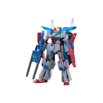 BANDAI ZZ Gundam 1/100 Event Exclusive ZZ Gundam Ver.Ka Card Edition Model Kits Multicolor Transparent
