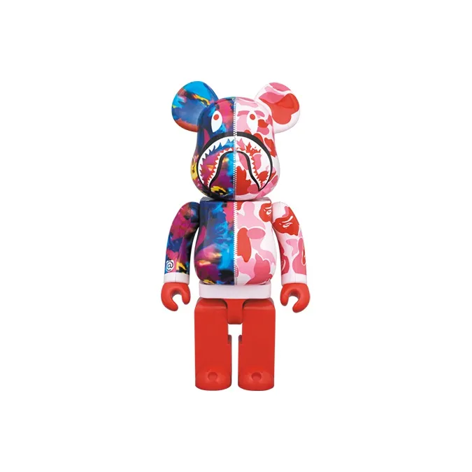 BE@RBRICK X Bape X Mika Ninagawa Shark Pink-2