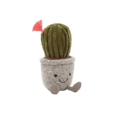 JELLYCAT Silly Succulent Barrel Cactus Plush Toy-1