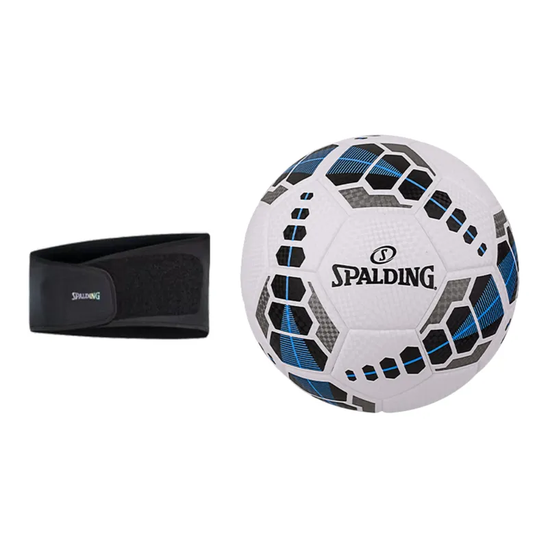 SPALDING Competition Balls Size 5 Soccer PU Hand Stitched Soccer Ball Unisex White Blue Black-6