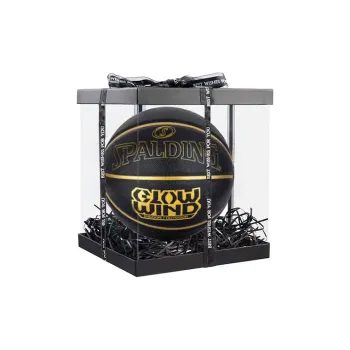 SPALDING Cyclone Series PU Basketball Black Gold Size 7 Ball Training Unisex