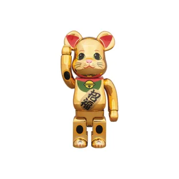 BE@RBRICK Beckoning Cat Gliding Gold