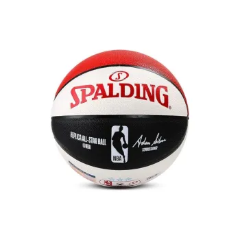 SPALDING NBA Star Series PU Basketball Red White Black Size 7 Training Unisex