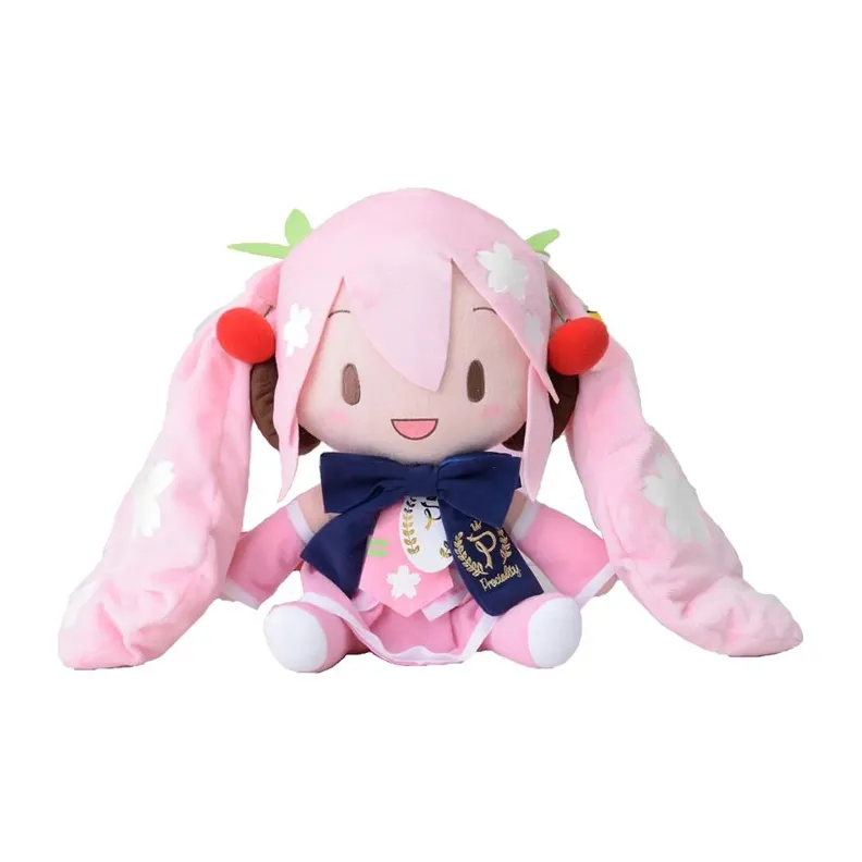SEGA PRECIALITY Collection Hatsune Miku Sakura Hatsune Dolls Plush Doll 27cm Height-0