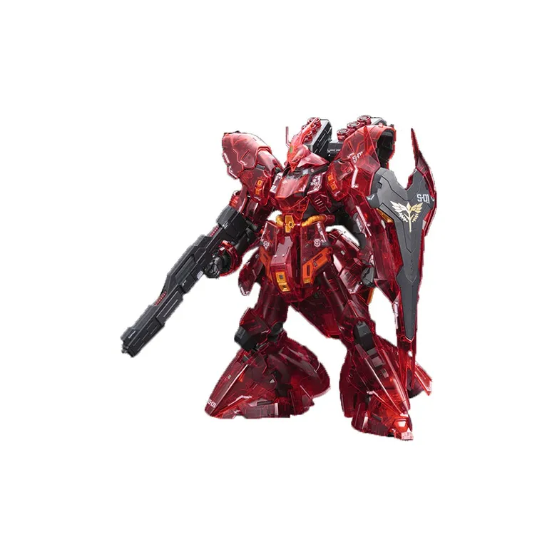 BANDAI RG 1/144 Event Exclusive Mobile Suit Gundam Char's Counterattack Sazabi Multicolor Transparent 13cm Hobby Model-0
